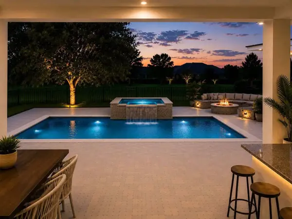 Pool + spa installed by Homery in Central Florida