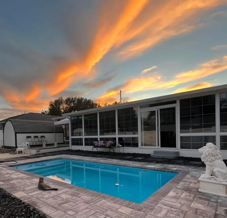 Key West fiberglass pool installed by Homery