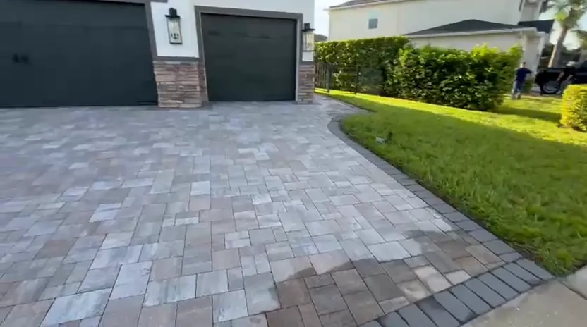 Paver driveway