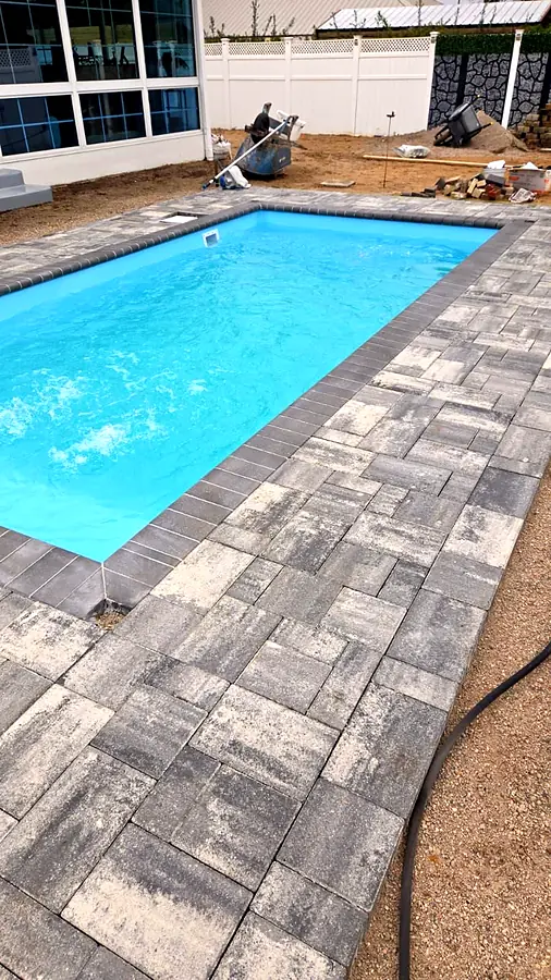 Filling and pavers, Key West K6 pool in Ocala, FL