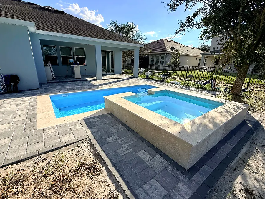 Terminada, piscina Key West K6 + spa en Winter Garden, FL